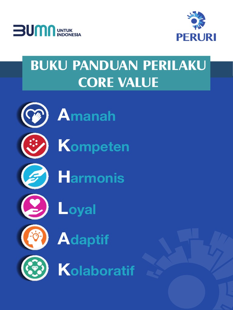 Buku Panduan Perilaku Core Value A K H L A K PDF