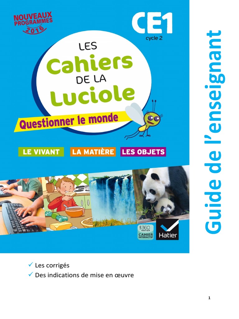Evaluation Les Cahiers De La Luciole Cm1 CE1 Luciole Guide de Lenseignantpdf | PDF | Dent | Plantes
