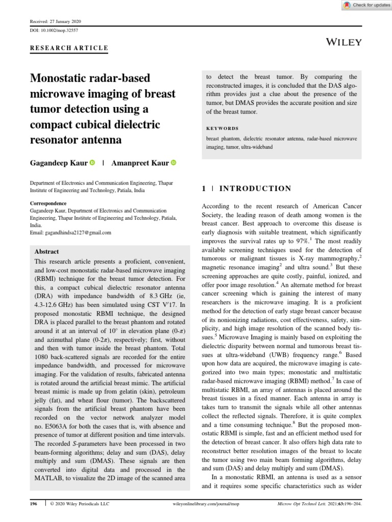 Radar Pdf Antenna Radio Microwave