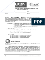 Introduction To The Philosophy of The Human Person - Core Subject Grade 11/12