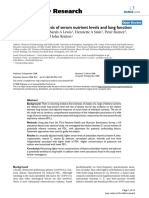 (Dian) A Multivariate Analysis of Serum Nutrient Levels and Lung Function