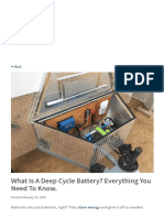 Deep Cycle Battery What Kinds To Choose From.
