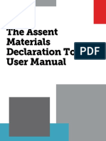 Assent Materials Declaration Tool - User Manual