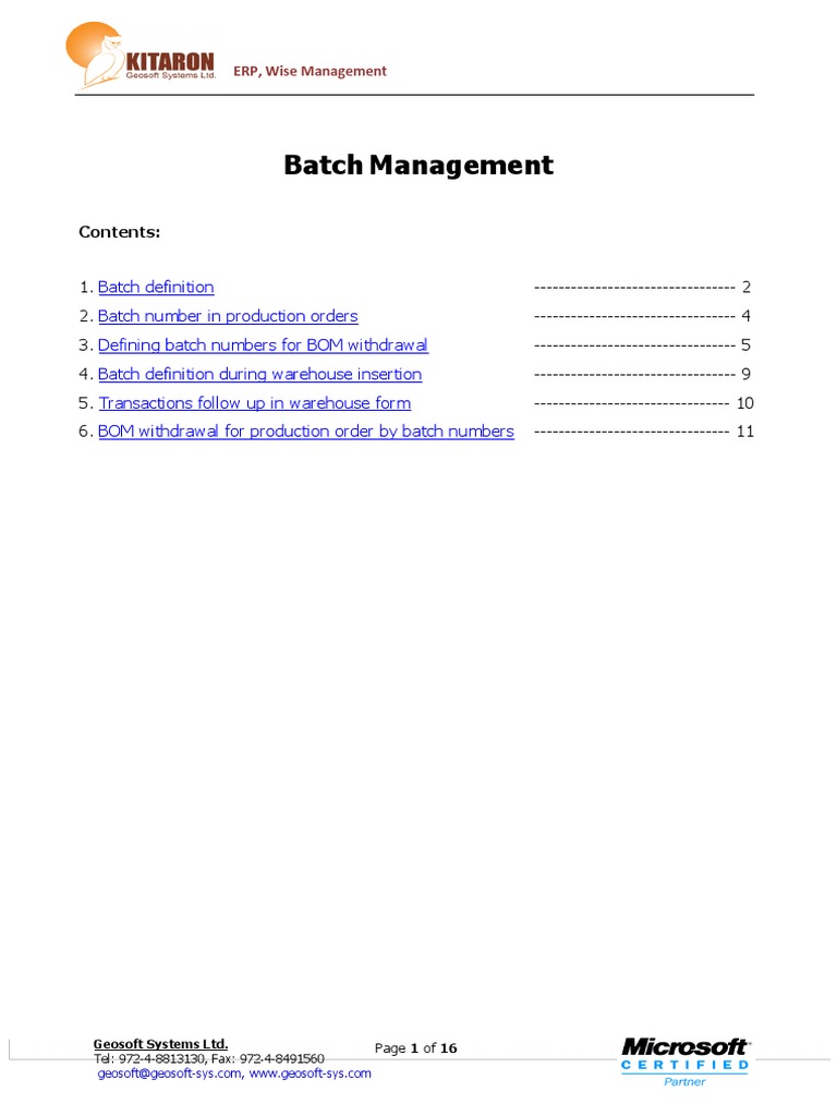 M1271-Batch Management | PDF | Computing | Computer Science