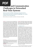 Control and Communication Challenges in Networked Real-Time Systems