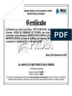 Certificado Proex Tutor