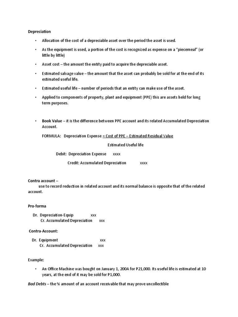 Adjusting Entry Depreciation PDF