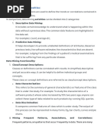 1.data Mining Functionalities