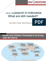 HIV Research in Indonesia: What Are Still Needed?: Ns. Muh Yusuf Tahir M.Kes.,M.Kep