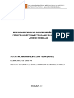 Responsabilidade Civil do Intermediário Financeiro no Direito Angolano