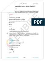 CBSE NCERT Solutions For Class 12 Physics Chapter 3