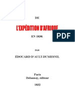 De Lexpédition Dafrique en 1830