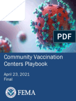 Community Vaccination Centers Playbook: April 23, 2021 Final
