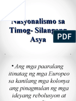 Nasyonalismo Sa Timog Silangang Asya