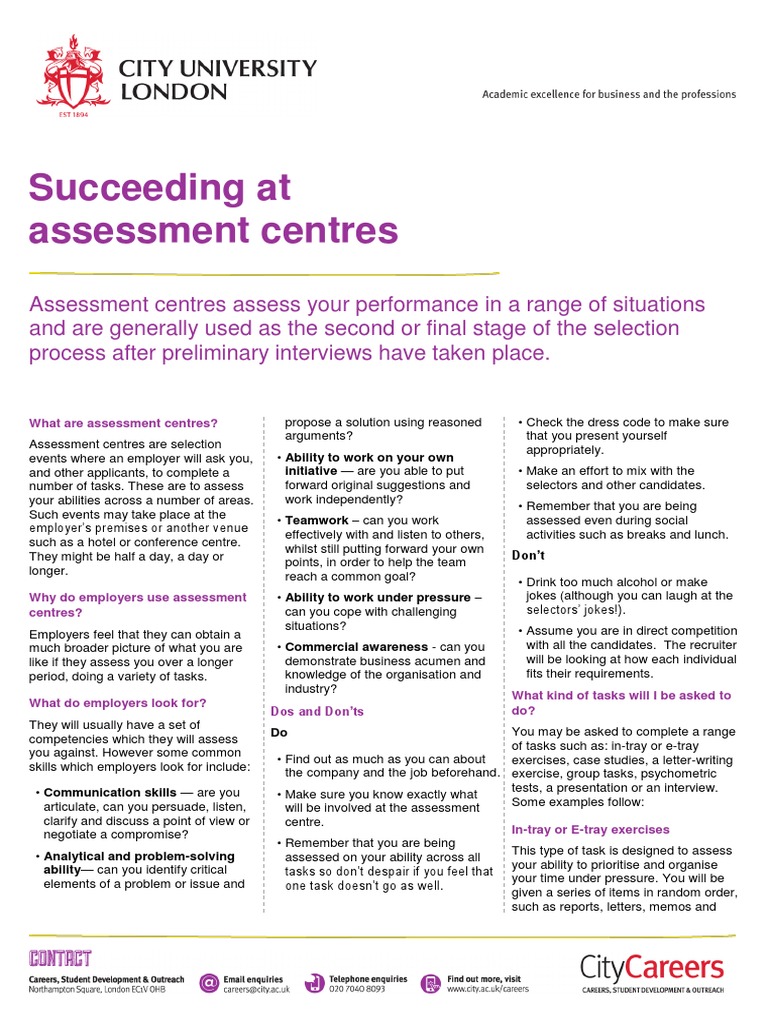 Mastering Assessment Centre Success | PDF | Case Study | Recruitment