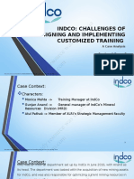 Indco: Challenges of Designing and Implementing Customized Training