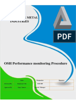 ASMI-OSHMS-PR-13 - OSH Performance Monitoring Procedure