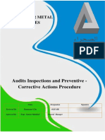 ASMI-OSHMS-PR-12 - Audits Inspections and Preventive - Corrective Actions Procedure.