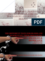 Forensic Serology, Blood Stain Pattern Analysis, Forensic Biochemistry and Molecular Biology