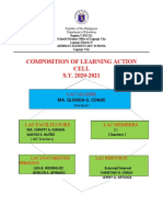 Composition of Learning Action Cell S.Y. 2020-2021: Lac Leader