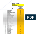 Absensi - Senin - 8 Maret 2021