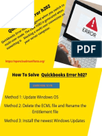 How To Solve Quickbooks Error h202?