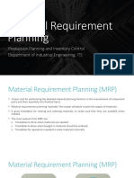 Material Requirement Planning (MRP) - Final