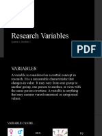 Research Variables Guide