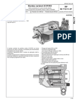 Bomba variável A10VSO especificações técnicas