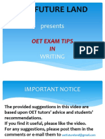 OET Writing Tips for Referral Letters