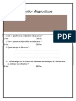 Evaluation Diagnostique