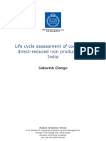 Life Cycle Assessment of Coal Based Direct-Reduced Iron Production in India