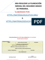 2 Do Grado Formato Planeacion Curso Remedial MEX