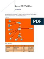 LAB 9 Konfigurasi DHCP Di Cisco Packet Tracer