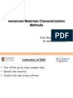 Advanced Materials Characterization Methods: Prof. Zhumabay Bakenov Dr. Aishuak Konarov