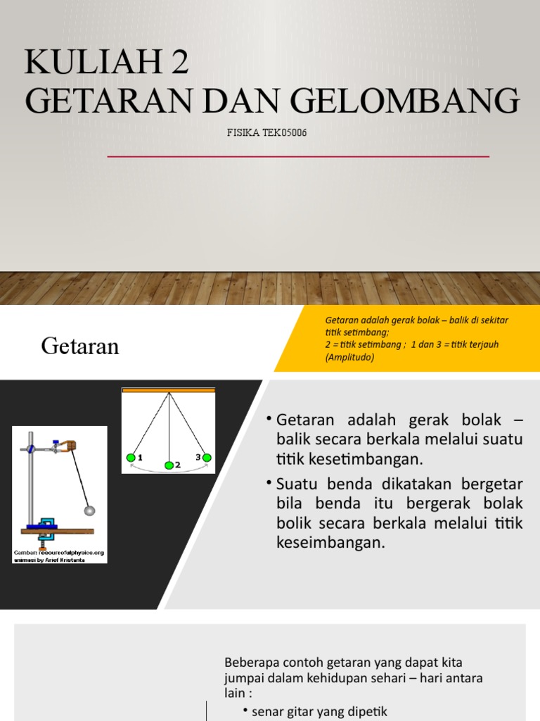 Kuliah 2 Getaran Dan Gelombang Pdf
