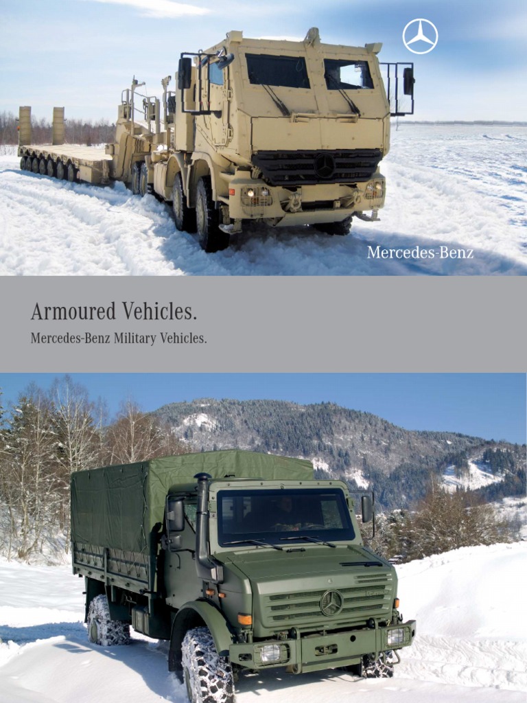 Design06 08 Brochure ArmouredVehicles | PDF | Truck | Mercedes Benz