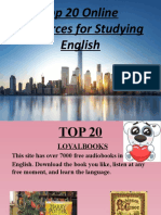 Top 20 Online Resources for Studying English