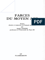 Farces Du Moyen Âge (Édition Bilingue) by André Tissier