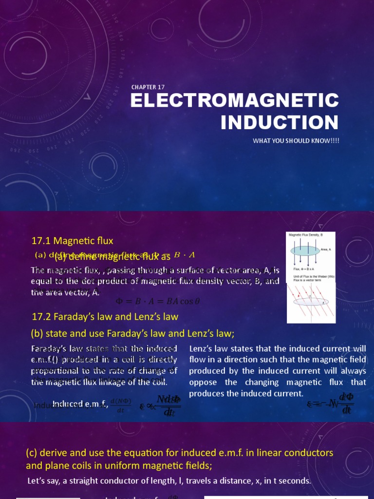 Electromagnetic Induction Guide | PDF | Inductance | Electromagnetic ...