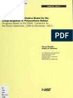 (1996) a Viscoelastic Constitutive Model for the Creep Response of Polyurethane Rubber