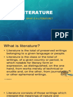Literature: What Is A Literature?