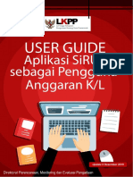 User Guide SiRUP Pengguna Anggaran KL