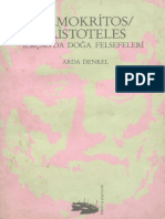 Arda Denkel - Demokritos-Aristoteles, İlkçağda Doğa Felsefeleri (Kalamış)