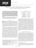 Integrated Active Filter for Differential-Mode Noise Suppression