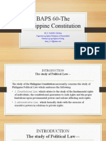 BAPS 60 The Philippine Constituion