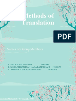 Methods of Translation Techniques