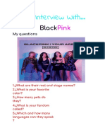 Entrevistas Sobre Blackpink