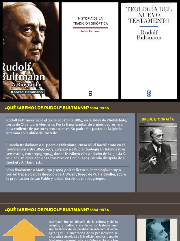 Bultmann Clase 1 2021 | PDF | Jesús | Teología