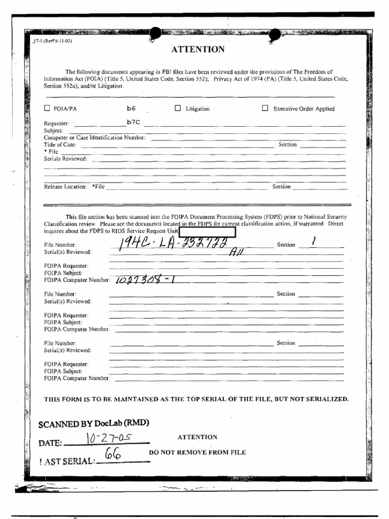 Notorious BIG FBI Documento - Parte 1 | PDF | Freedom Of Information ...